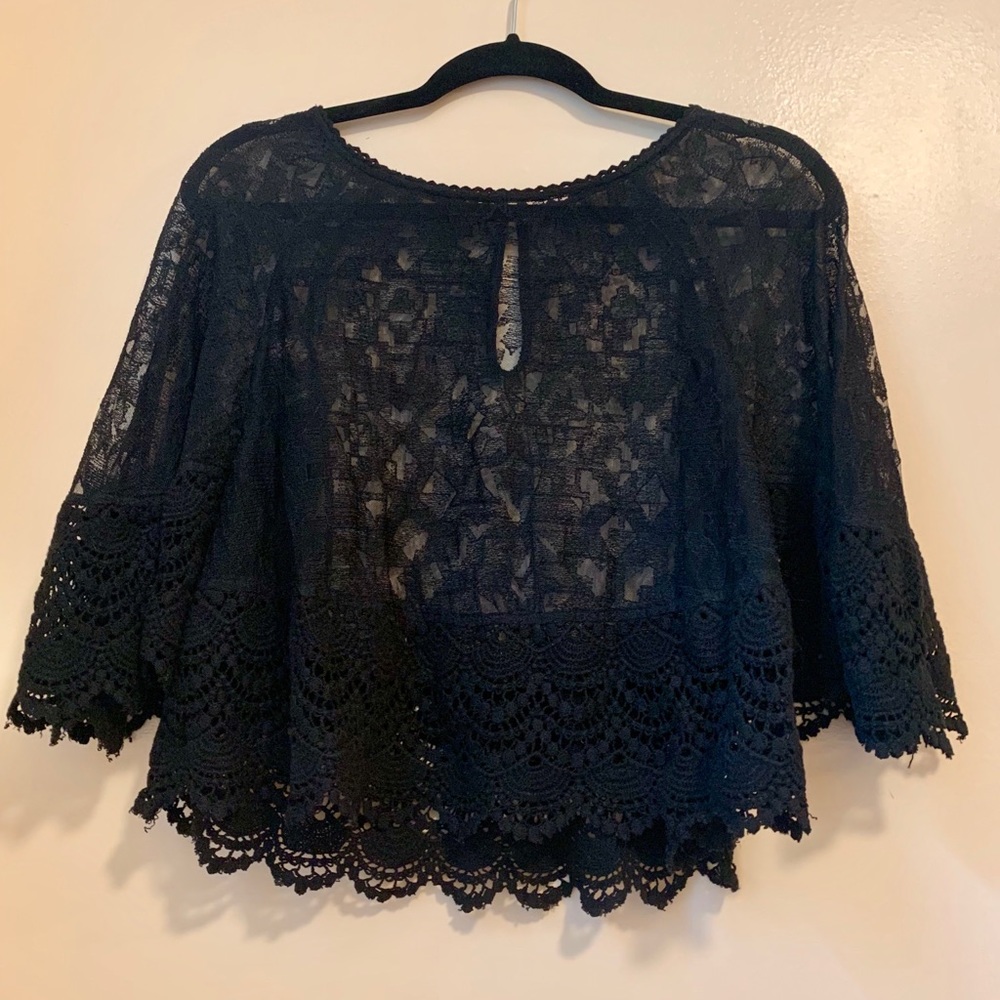 Black Lacey Top